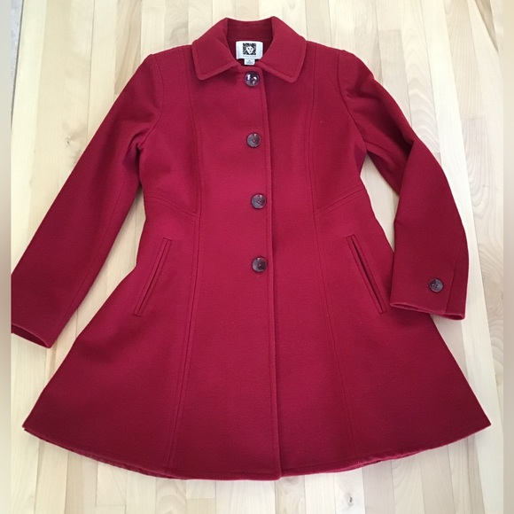 Red Wool Coat 🌺 - Picture 9 of 10